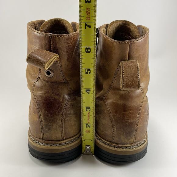 Timberland West Haven Boots Mens Size 9.5 Brown Leather Lace Up Side Zip Cap Toe - Picture 5 of 11